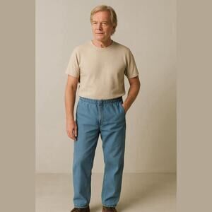 Wrangler Regular Fit Jeans 38x32 Light Wash Classic Denim